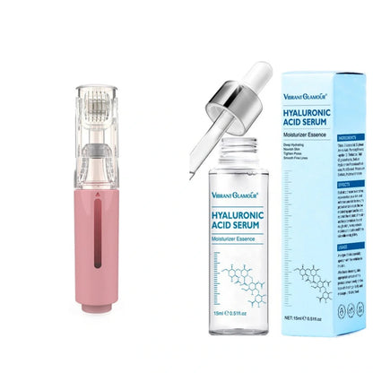 3-in-1 Lip and Beard Care Roller with serum applicator in black, white, and pink