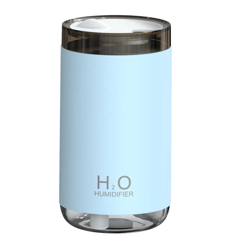 Jellyfish design USB humidifier with warm night light in white, pink or blue colours