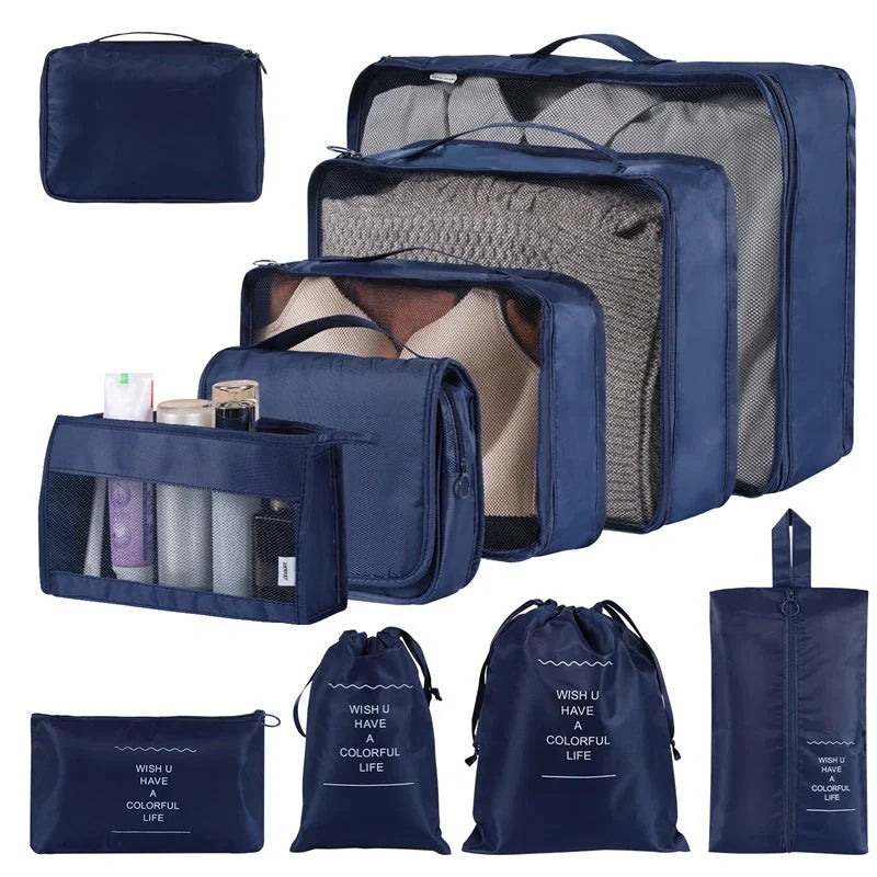 Stylish solid colour polyester storage bags for home organisation