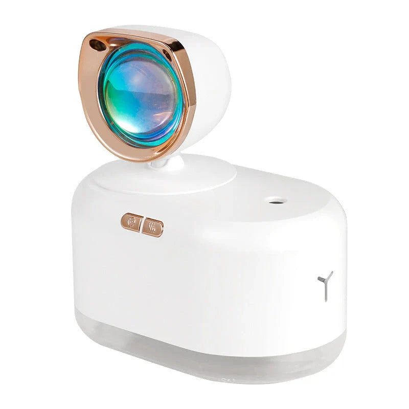 Versatile 2-in-1 Sunset Lamp and Humidifier with Warm Sunset Projection and Refreshing Mist