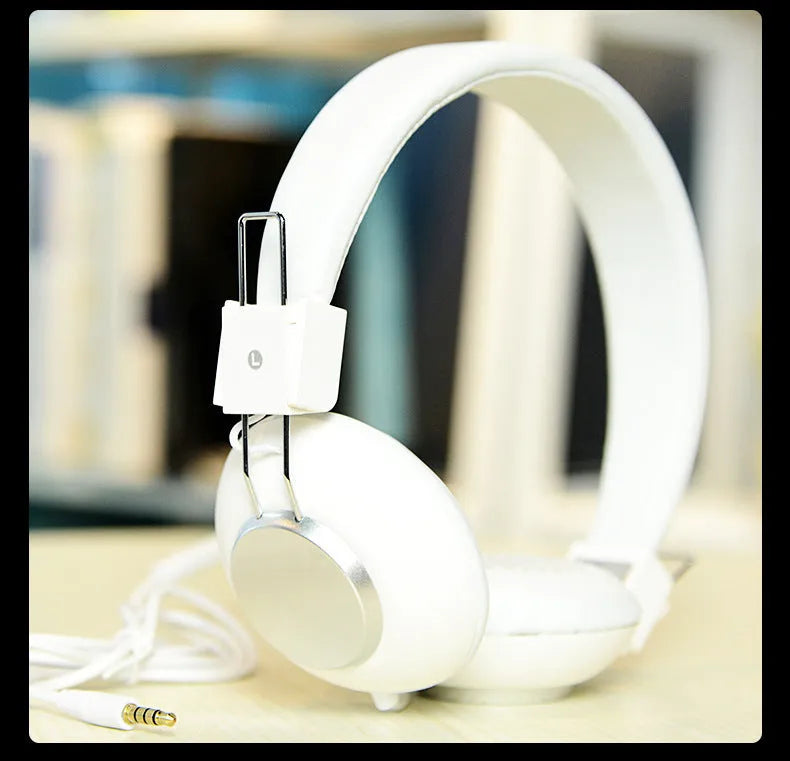 Wired over-ear sports headphones with a microphone, shown in multiple colour options on a white background.