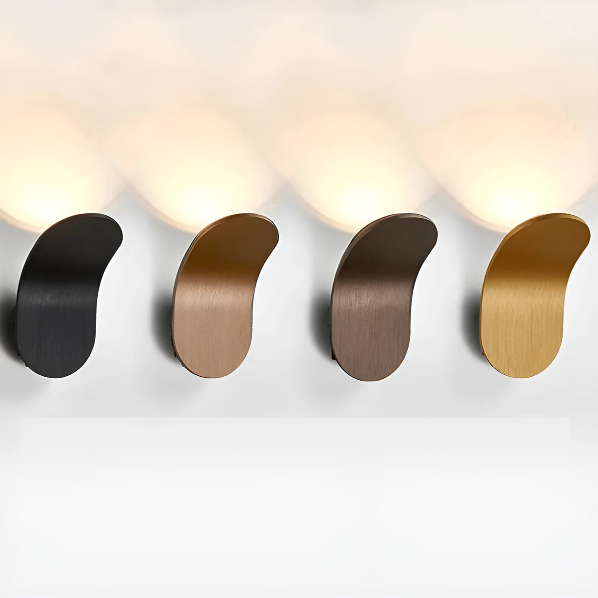 Creative wall light bulb in brushed metal finish with modern simplicity design