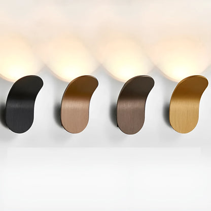 Creative wall light bulb in brushed metal finish with modern simplicity design