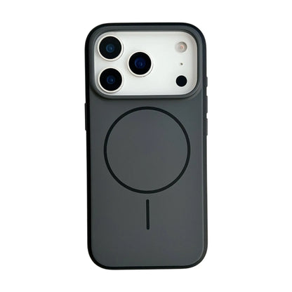 Magnetic protective iPhone case with AI photography button in frosted finish showing blue colour option