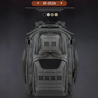 45L camouflage tactical backpack with multiple compartments for mountain climbing gear