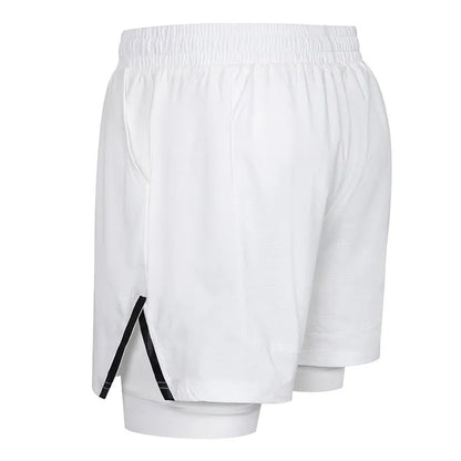 Men's small plaid quick-dry sports shorts in polyester, shown in multiple colours including army green and fluorescent yellow.