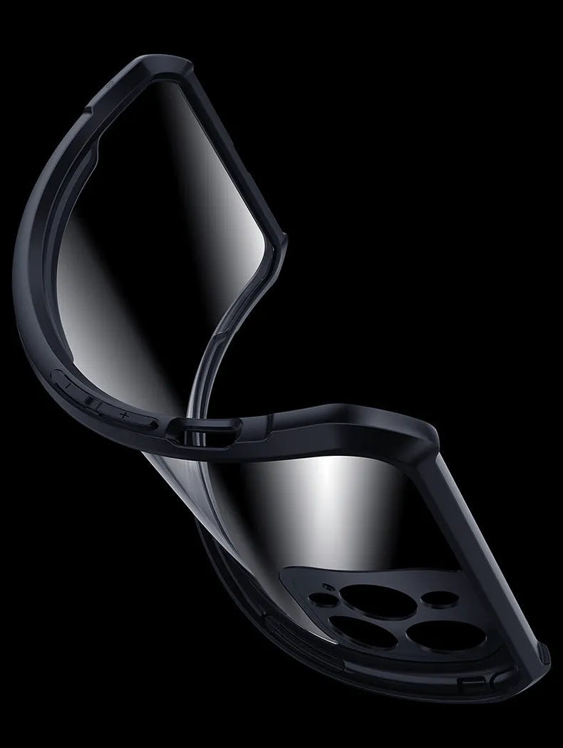 TPU phone case for iPhone 14 series in cool black with lens fine hole and all-inclusive cover