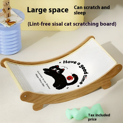 U-shaped sisal cat scratch board and nest available in three sizes.