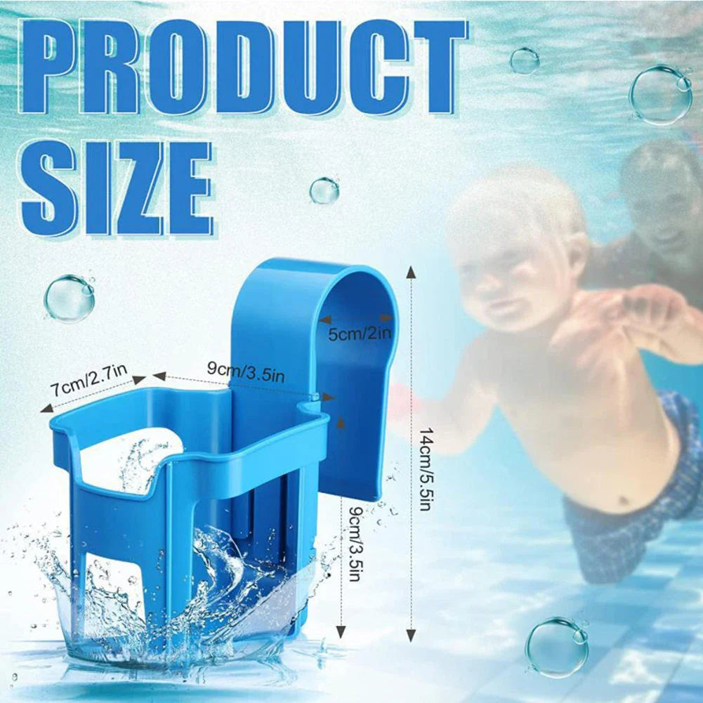 Hands-Free Poolside Drink Holder: Secure your refreshments while relaxing by the pool