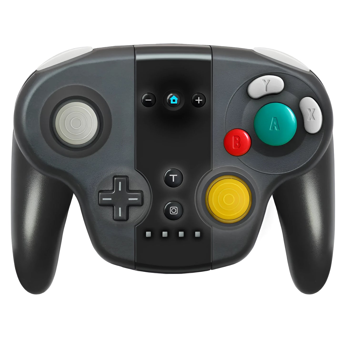Black wireless Bluetooth gamepad for Nintendo Switch and PC with NFC function