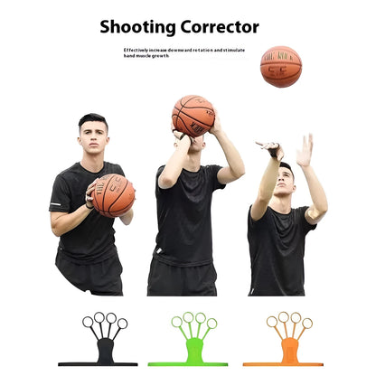 Fengshui shooting training brace showing five-finger design for basketball hand placement practice