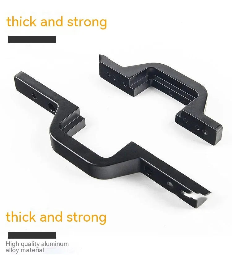Black aluminium reversing light bracket for Jeep Wrangler vehicles