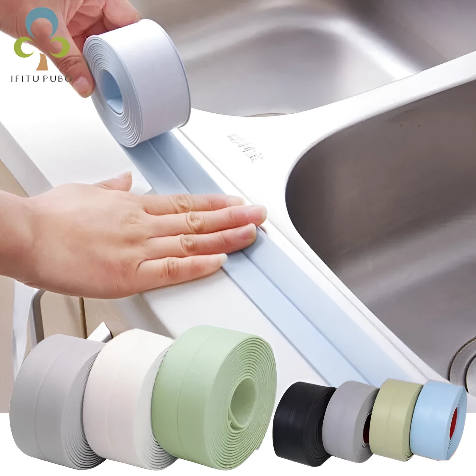 PVC wall corner protection tape roll showing 3.8cm width and porcelain white colour