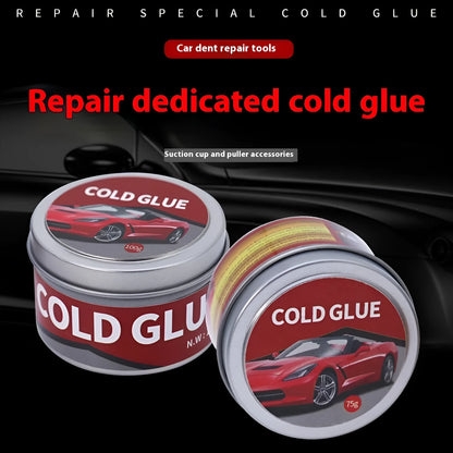 Tube of automotive cold glue for car dent repair in 75g or 100g size