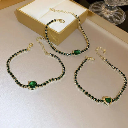 Elegant Zircon Geometric Bracelet for Women in various colours