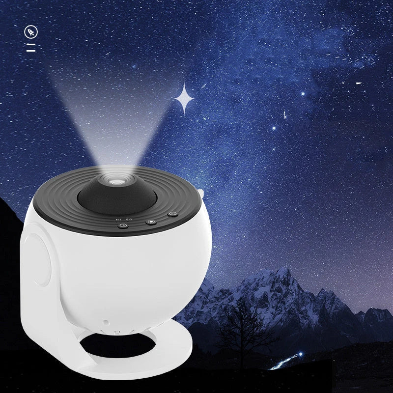 Premium Galaxy Projector Lamp with 12 Celestial Display Scenarios, Adjustable Lighting, and Compact Design for Home Decor