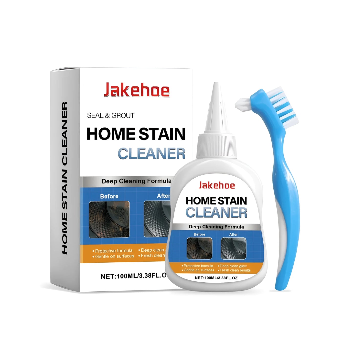 100ml tube of household stain removal gel with application brush for targeted cleaning