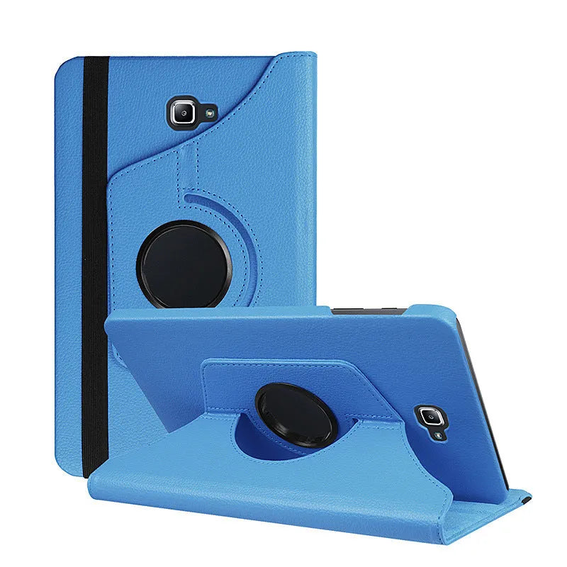 Rotating clamshell leather protective case for Apple iPad 1 tablet in multiple colour options.
