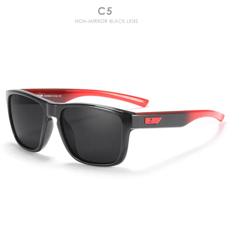 Men's polarised sunglasses with TAC lenses and PC frame in a selection of colours for outdoor use.