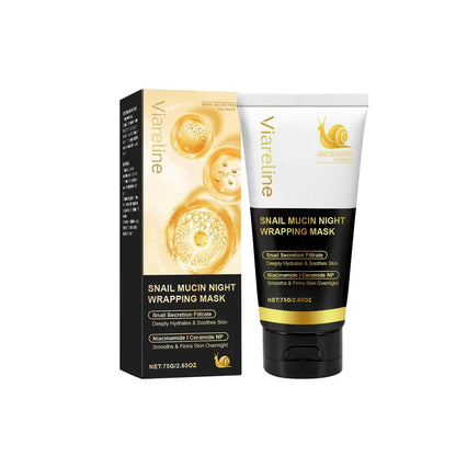 Single-use snail mucus tearing mask with 75g formulation for skin nourishment