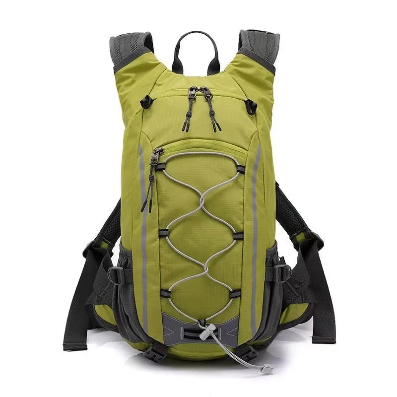 Cycling vest backpack in nylon, 20L capacity, breathable waterproof ultra-light design, shown in yellow