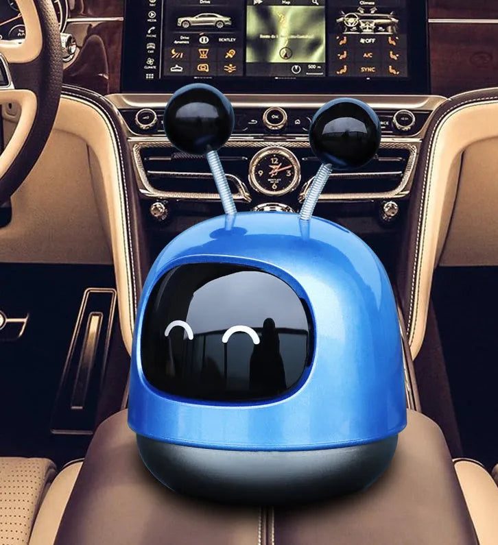 Robot car shaped vent mounted aromatherapy diffuser for vehicles with 40ML fragrance gel capacity