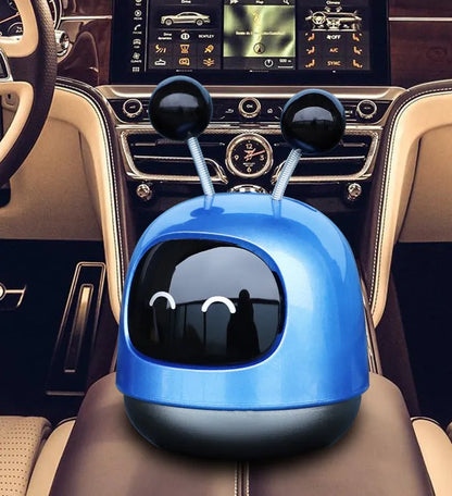 Robot car shaped vent mounted aromatherapy diffuser for vehicles with 40ML fragrance gel capacity