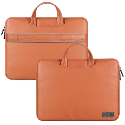 PU leather laptop bag with power bank storage compartment in black, brown, pink or dark grey