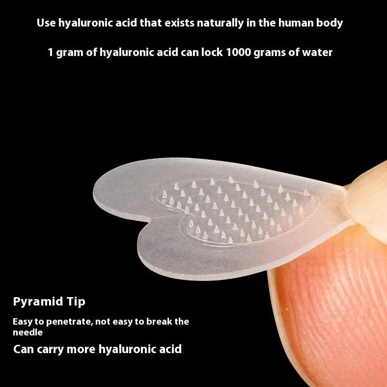 Soluble hyaluronic acid invisible microneedle acne patch sheet with 9 pieces in blister box