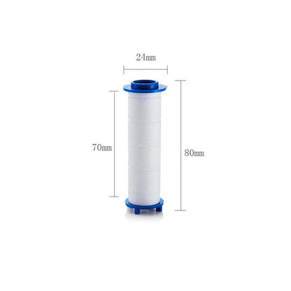 Premium 5-speed pressurized shower head with large water output, ABS construction, and modern minimalist design