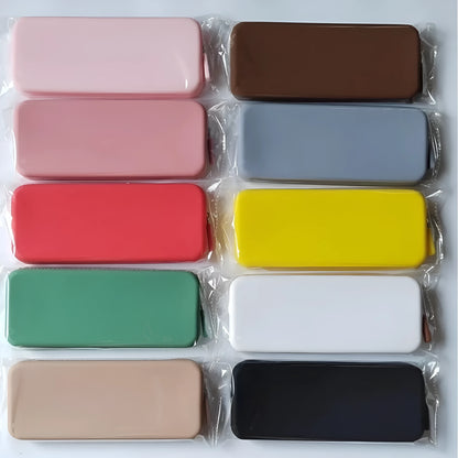 Silicone dustproof makeup brush storage bag in various colours with 20x8x2.5cm dimensions