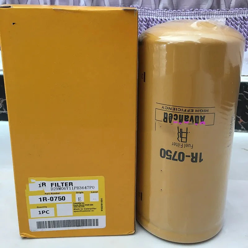 1R-0750 fuel filter element with filter paper construction for fuel oil systems