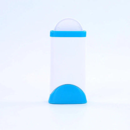 Efficient pet hair remover tool in red and blue for furniture and carpets