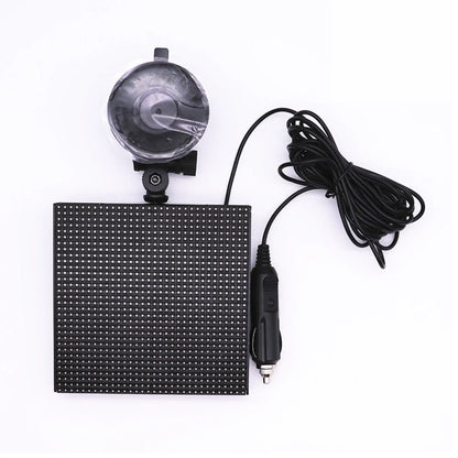 Bluetooth wireless LED car display screen with aluminium frame and 1024 RGB lights