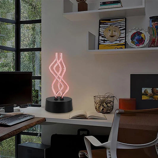 Colorful mood-boosting acrylic table lamp with 7 changing LED lights, perfect for enhancing home decor and creating a relaxing atmosphere