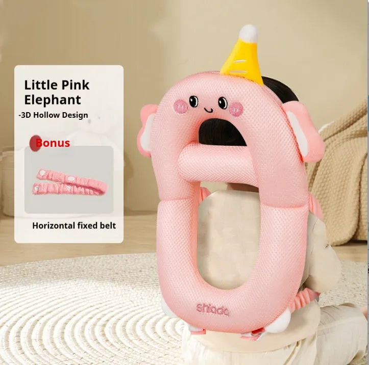 Cartoon anti-collision pillow for baby walking protection with knee pads