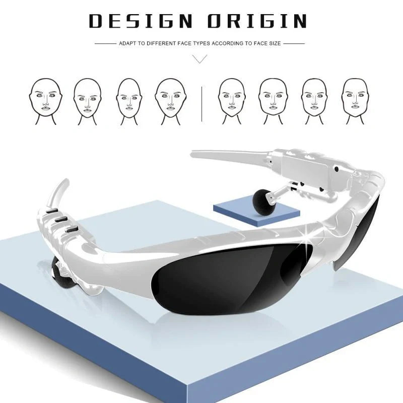 Bluetooth 5.0 Smart Sunglasses with Wireless Headphones and Microphone
