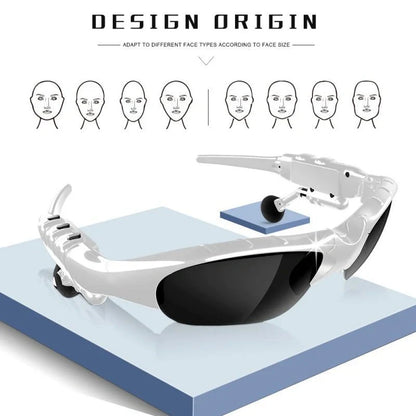 Bluetooth 5.0 Smart Sunglasses with Wireless Headphones and Microphone