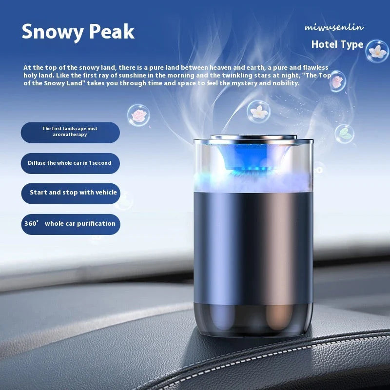 Stylish car air freshener diffuser with various fragrance options for a soothing driving experience