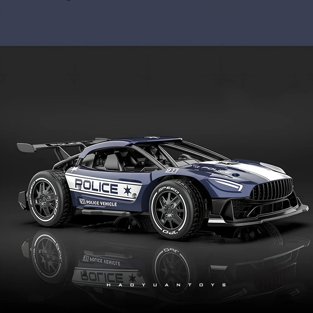 2.4G 4-channel RC drifting car in grey colour with handle remote controller and USB cable