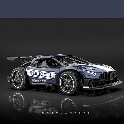 2.4G 4-channel RC drifting car in grey colour with handle remote controller and USB cable