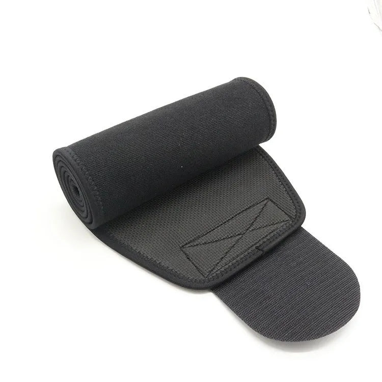 Adjustable neoprene lumbar support belt for fitness and running in black colour option