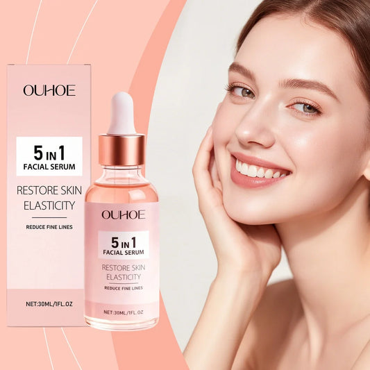30ml facial care liquid bottle with hyaluronic acid and vitamin C for skincare hydration and brightening