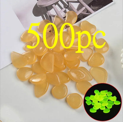 Qiming fluorescent luminous stones in mixed colours for aquarium and garden decoration