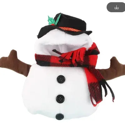 Christmas snowman costume for dog or cat with festive holiday design
