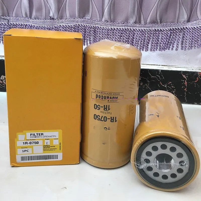 1R-0750 fuel filter element with filter paper construction for fuel oil systems