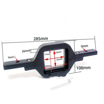 Black aluminium reversing light bracket for Jeep Wrangler vehicles