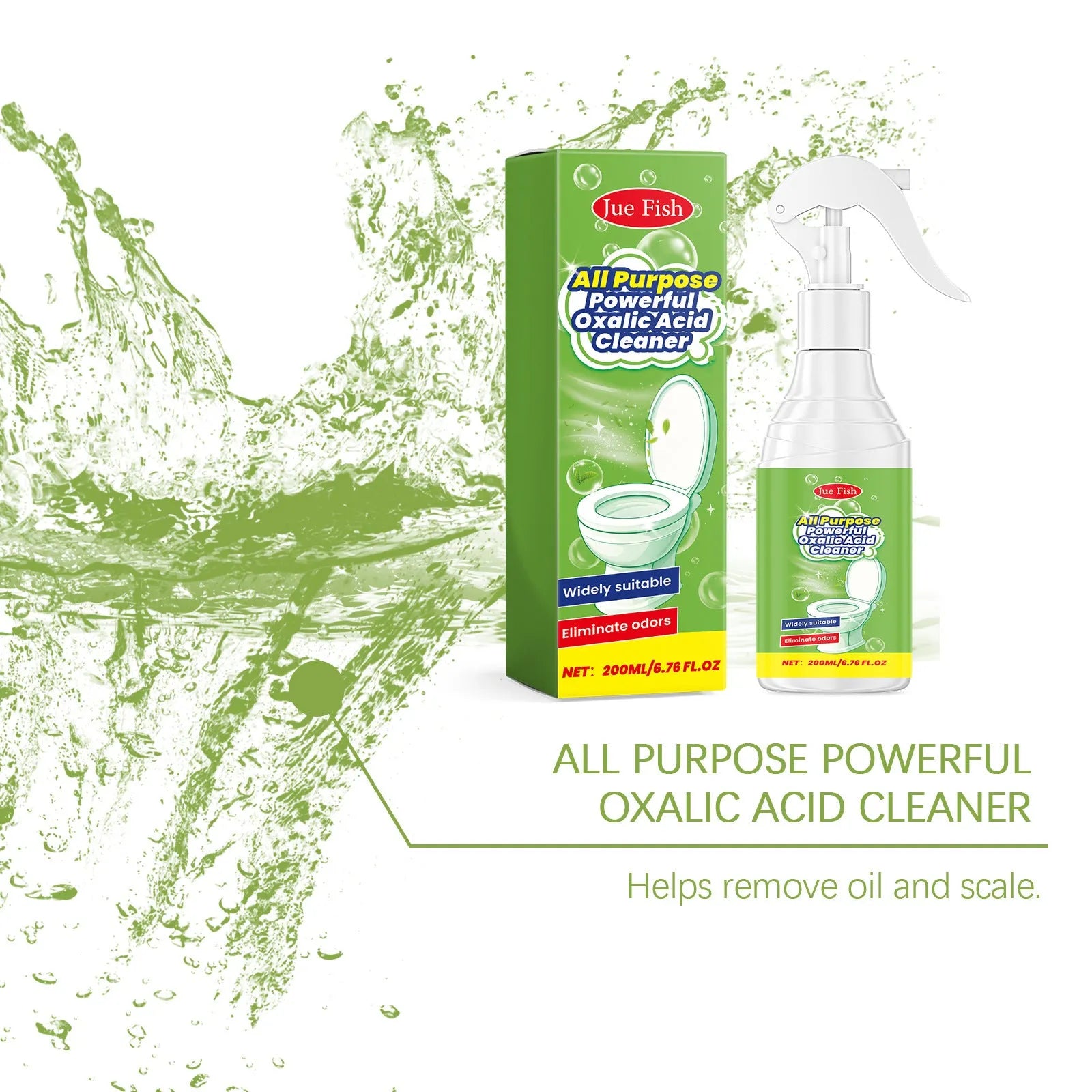 200ml bottle of multi functional household grease cleaning spray with spray nozzle.