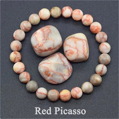 Natural stone tiger eye beaded bracelet for stress relief and yoga