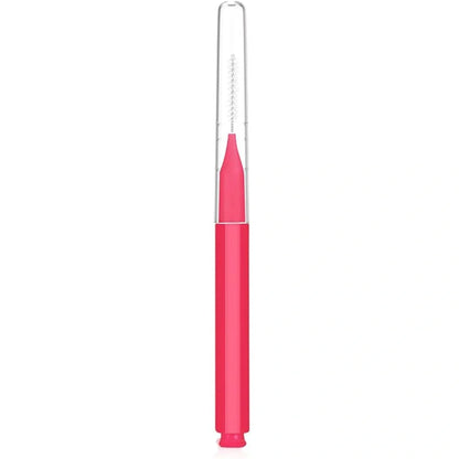 Micro eyebrow and lash brush set with bendable heads in five colours, including spoolies and protective caps